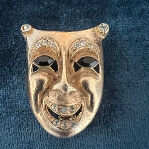 Vintage drama brooch